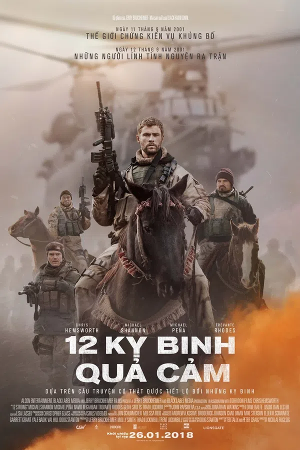 Xem Phim 12 Kỵ Binh Quả Cảm Vietsub HD Online