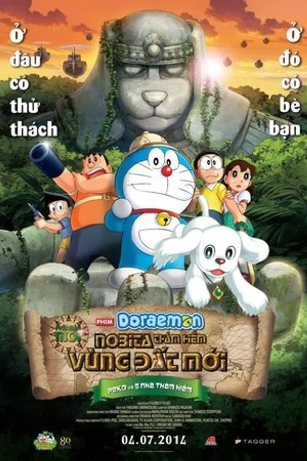 Xem Phim Doraemon: Nobita Thám Hiểm Vùng Đất Mới - Peko và 5 Nhà Thám Hiểm Vietsub HD Online