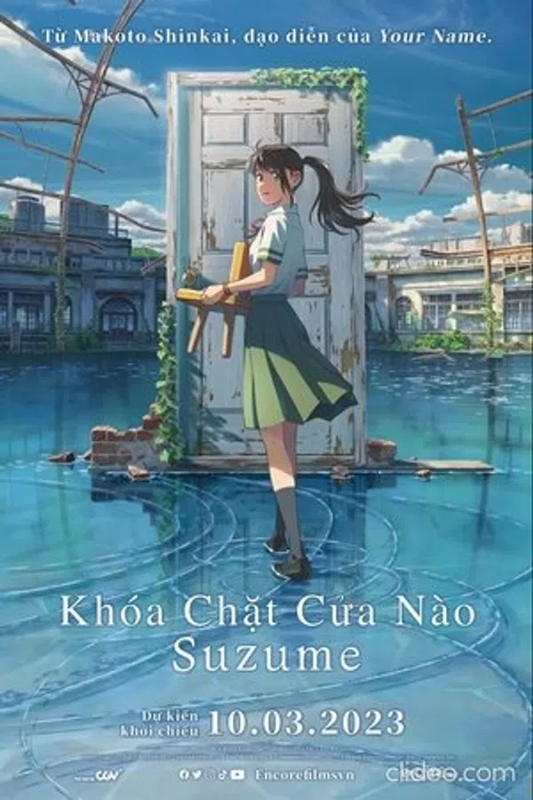 Xem Phim Khóa Chặt Cửa Nào Suzume Vietsub HD Online