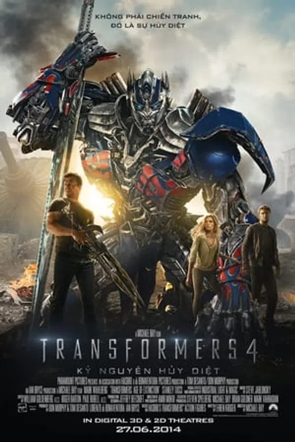 Xem Phim Robot Đại Chiến 4: Kỷ Nguyên Hủy Diệt Vietsub HD Online