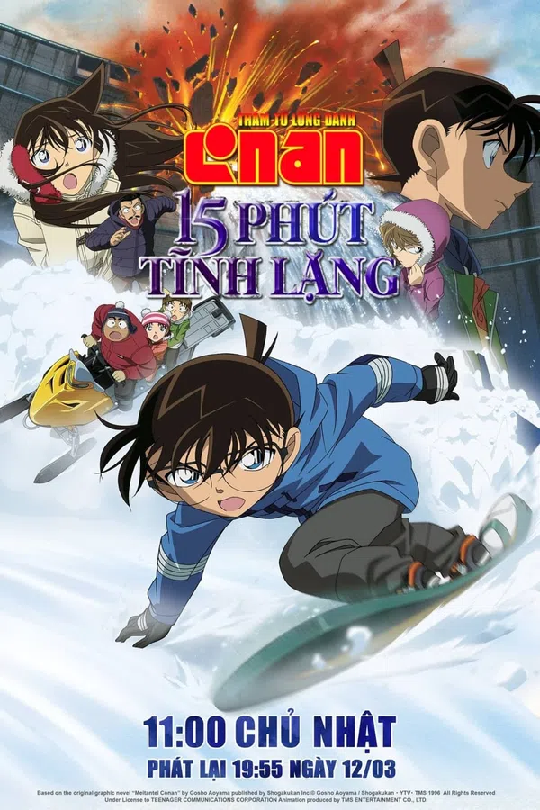 Poster phim Thám Tử Lừng Danh Conan 15: 15 Phút Tĩnh Lặng trên SubNhanh