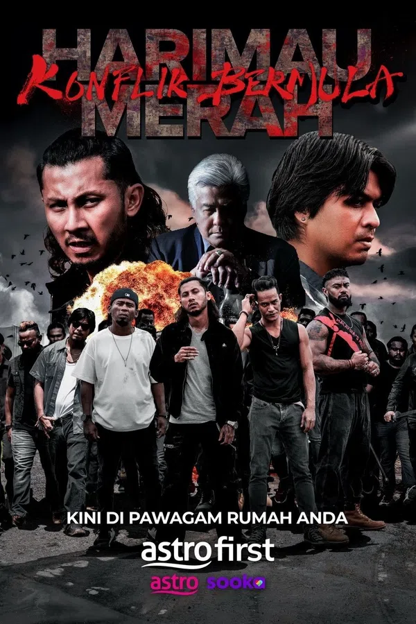 Poster phim Xích Hổ: Cuộc Chiến Bắt Đầu (Harimau Merah: Konflik Bermula) trên SubNhanh
